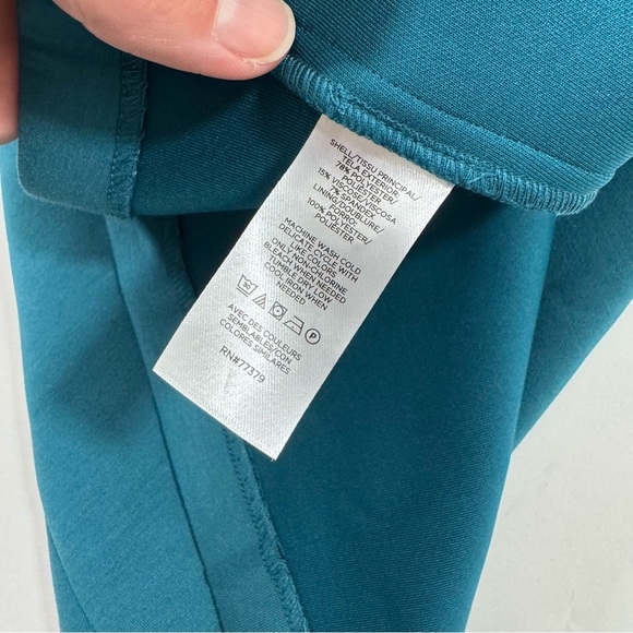 New Ann Taylor The Double Knit Midi Dress Teal - Picture 4 of 7